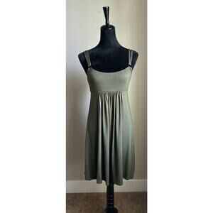 Robin Piccone Olive Green Strappy Empire Waist Casual Swimsuit Dress Size S